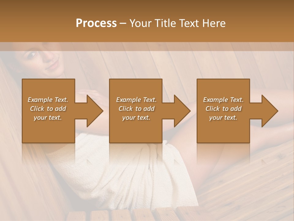 Warm Sauna Pretty PowerPoint Template