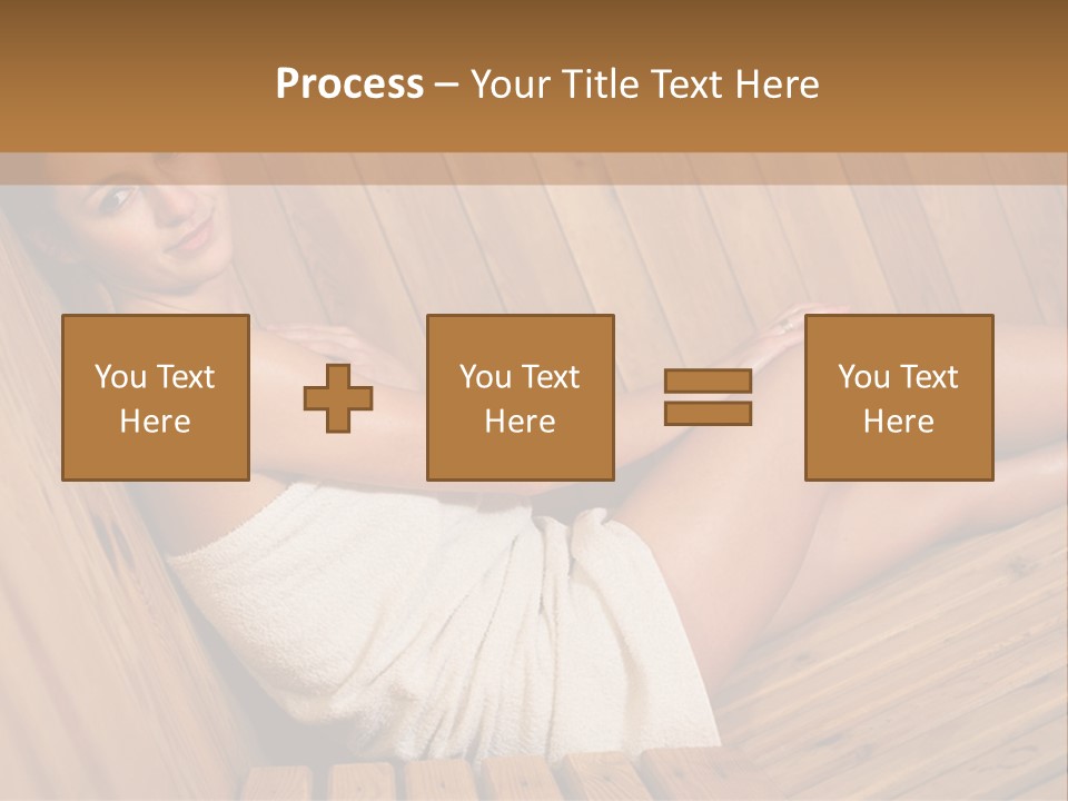 Warm Sauna Pretty PowerPoint Template