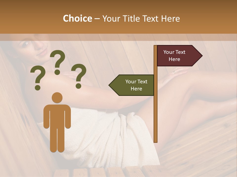 Warm Sauna Pretty PowerPoint Template