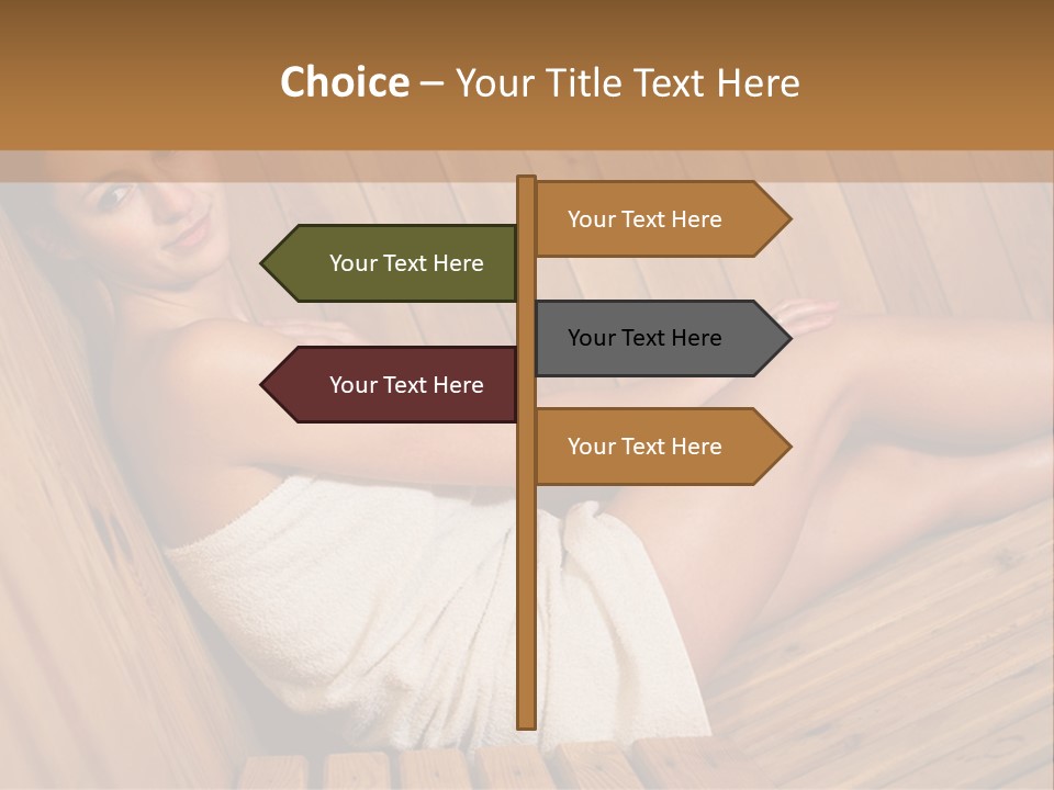 Warm Sauna Pretty PowerPoint Template