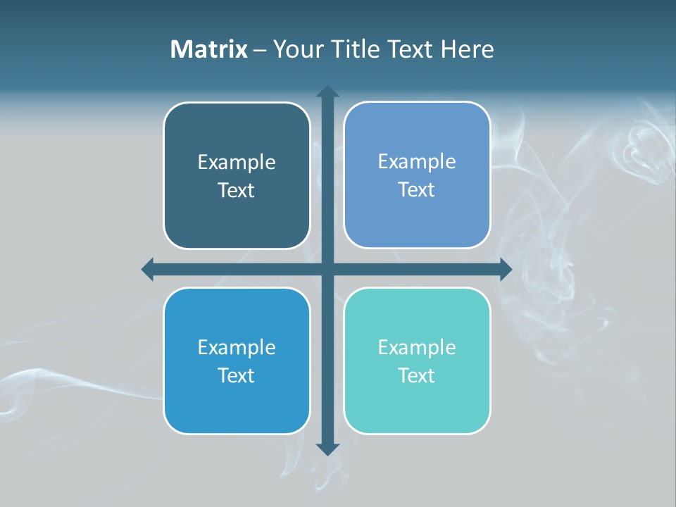 A Blue Smoke Powerpoint Presentation PowerPoint Template