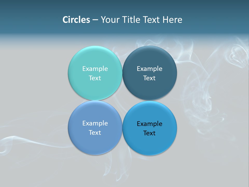 A Blue Smoke Powerpoint Presentation PowerPoint Template