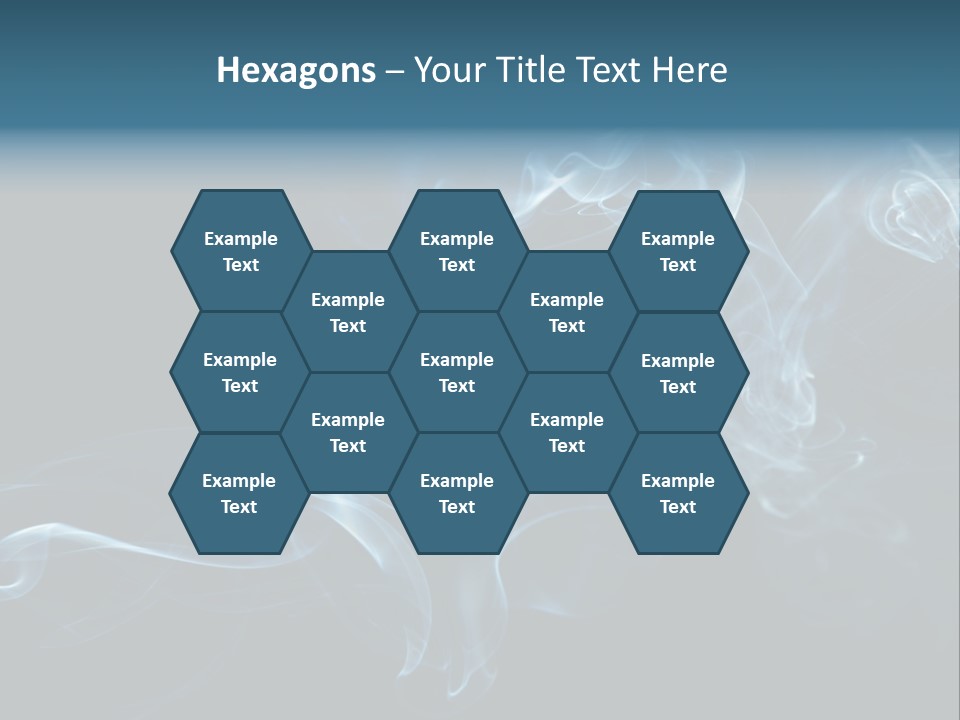 A Blue Smoke Powerpoint Presentation PowerPoint Template