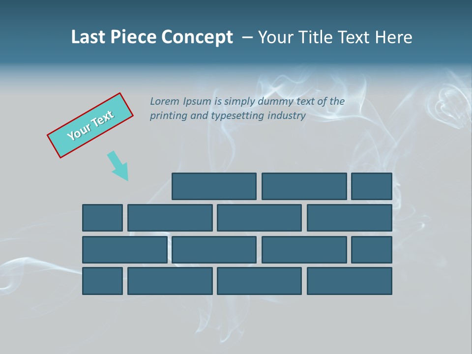 A Blue Smoke Powerpoint Presentation PowerPoint Template