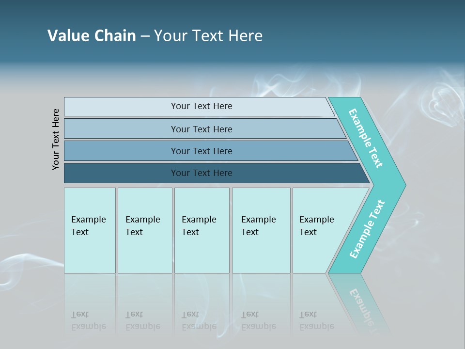 A Blue Smoke Powerpoint Presentation PowerPoint Template