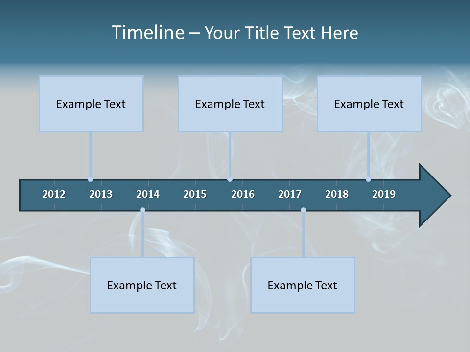A Blue Smoke Powerpoint Presentation PowerPoint Template