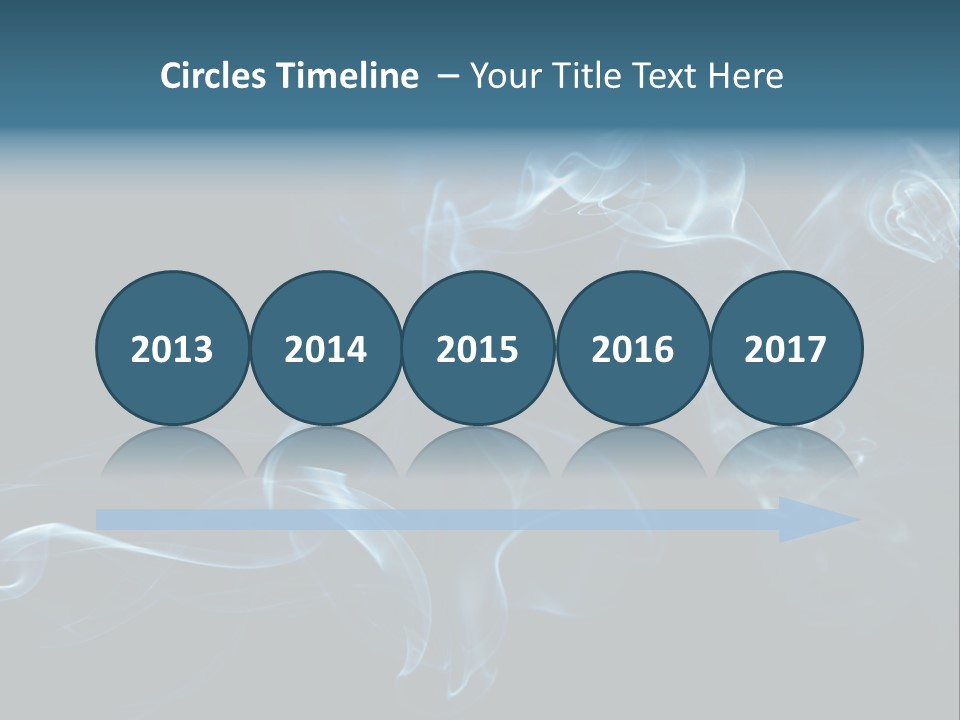 A Blue Smoke Powerpoint Presentation PowerPoint Template