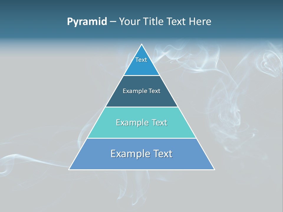 A Blue Smoke Powerpoint Presentation PowerPoint Template
