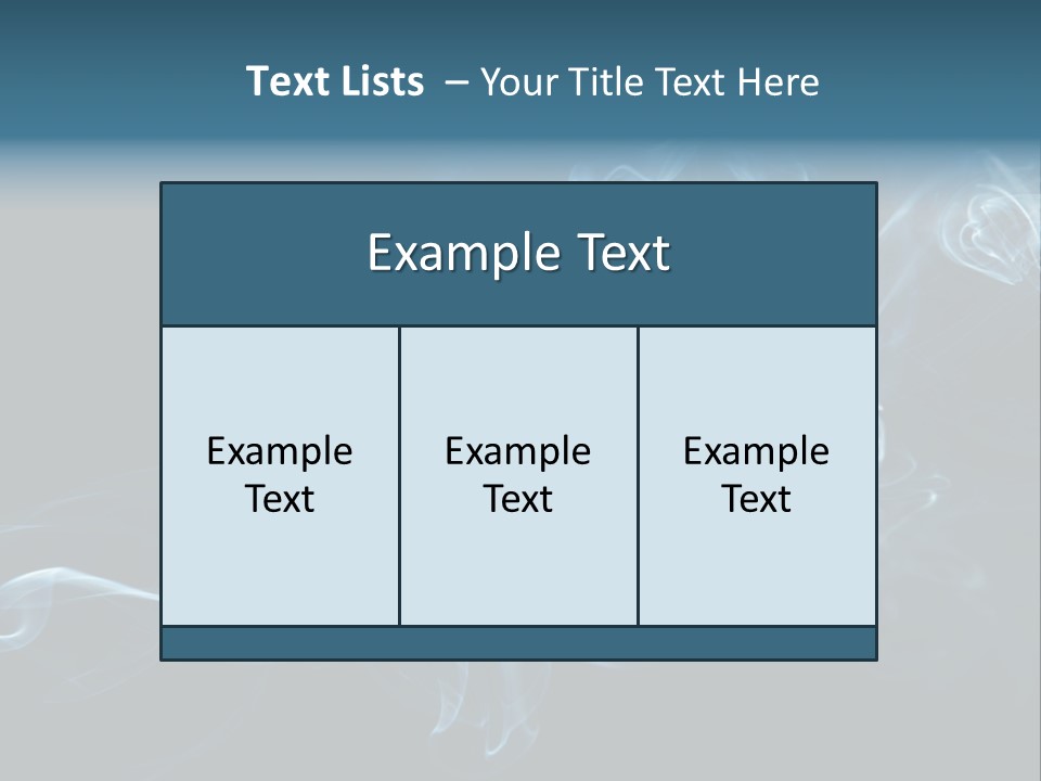 A Blue Smoke Powerpoint Presentation PowerPoint Template