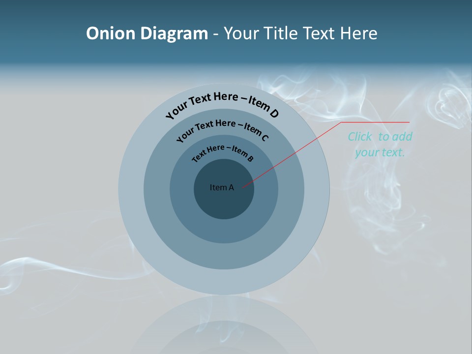 A Blue Smoke Powerpoint Presentation PowerPoint Template