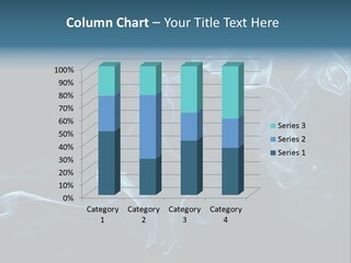 A Blue Smoke Powerpoint Presentation PowerPoint Template