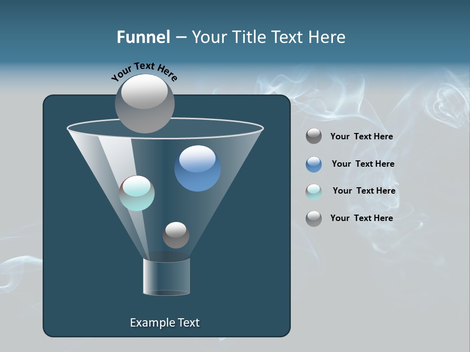 A Blue Smoke Powerpoint Presentation PowerPoint Template