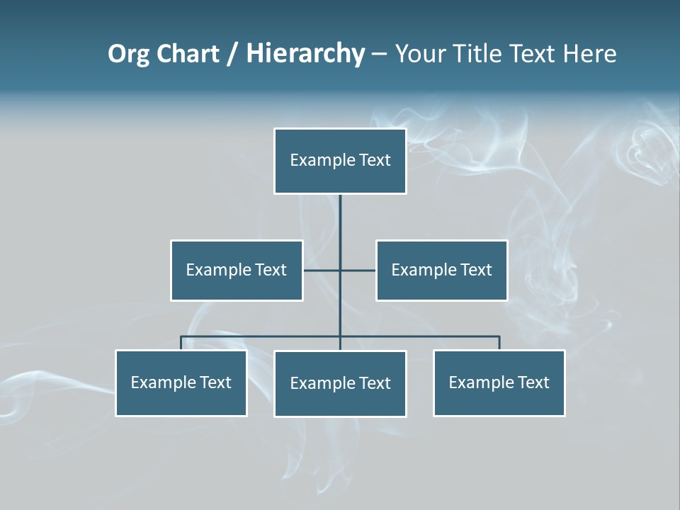 A Blue Smoke Powerpoint Presentation PowerPoint Template