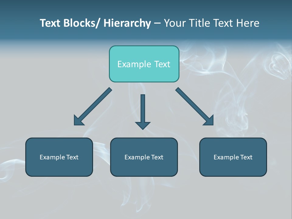 A Blue Smoke Powerpoint Presentation PowerPoint Template