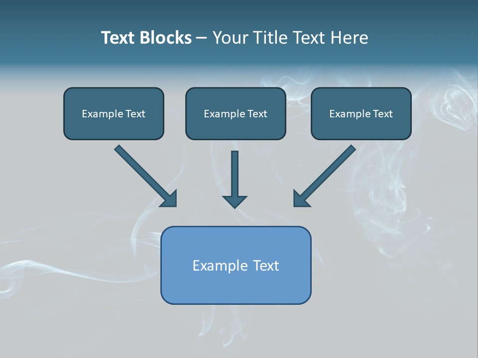 A Blue Smoke Powerpoint Presentation PowerPoint Template