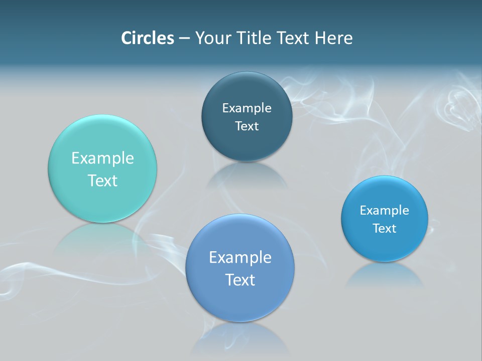 A Blue Smoke Powerpoint Presentation PowerPoint Template