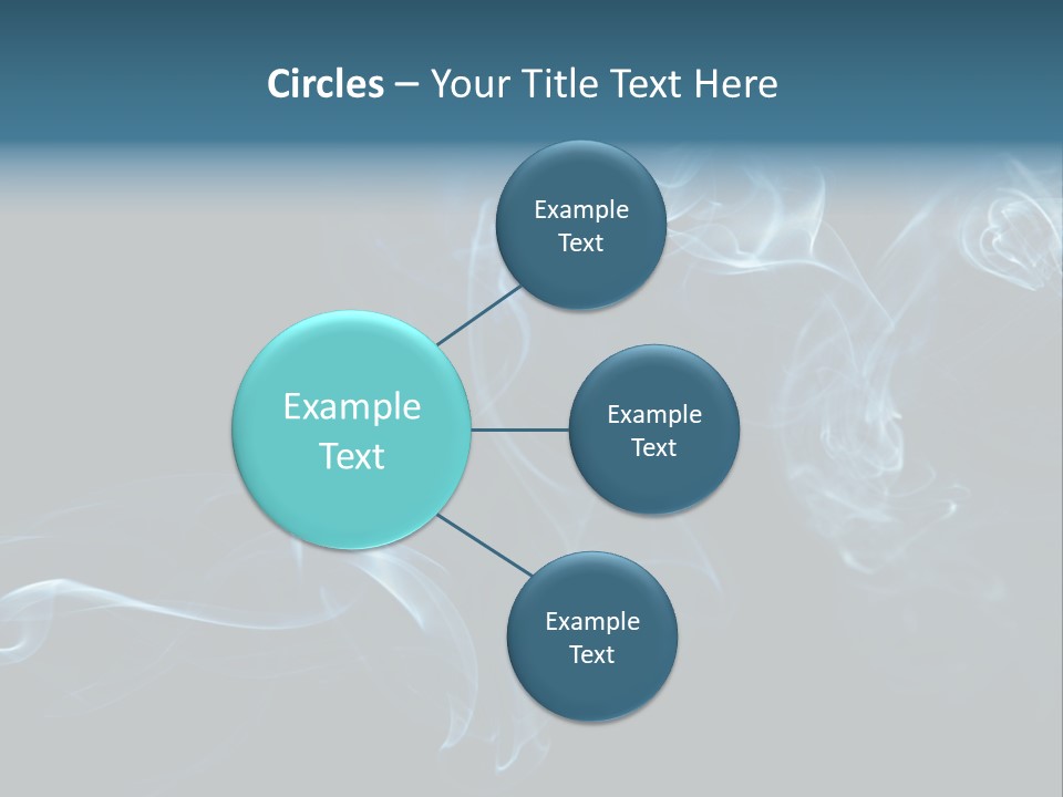 A Blue Smoke Powerpoint Presentation PowerPoint Template