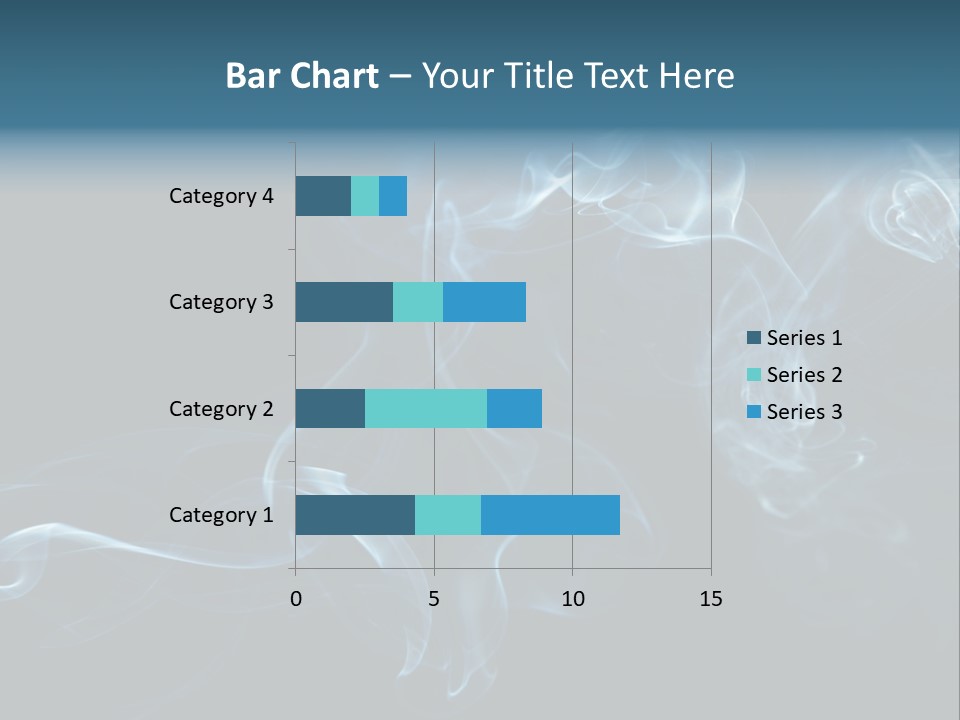 A Blue Smoke Powerpoint Presentation PowerPoint Template