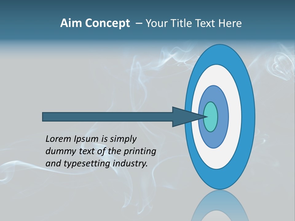 A Blue Smoke Powerpoint Presentation PowerPoint Template