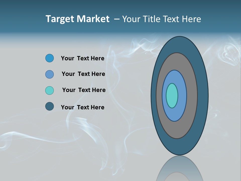 A Blue Smoke Powerpoint Presentation PowerPoint Template