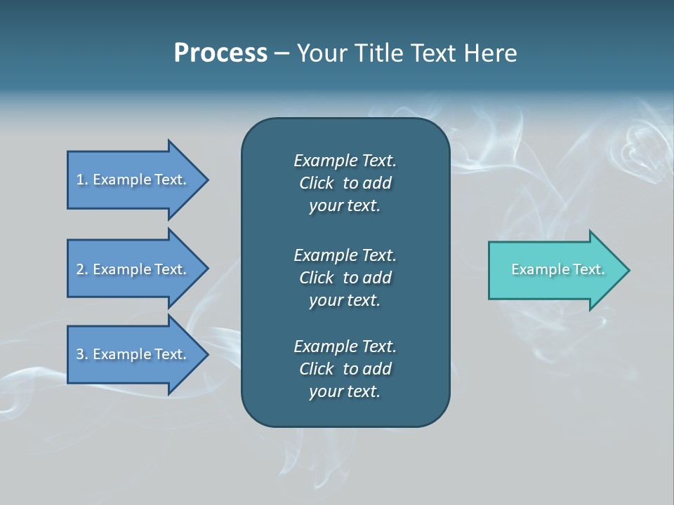 A Blue Smoke Powerpoint Presentation PowerPoint Template