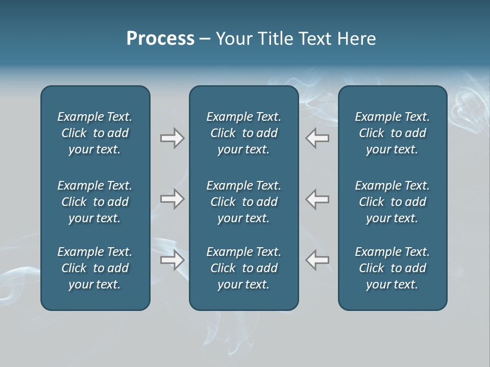 A Blue Smoke Powerpoint Presentation PowerPoint Template