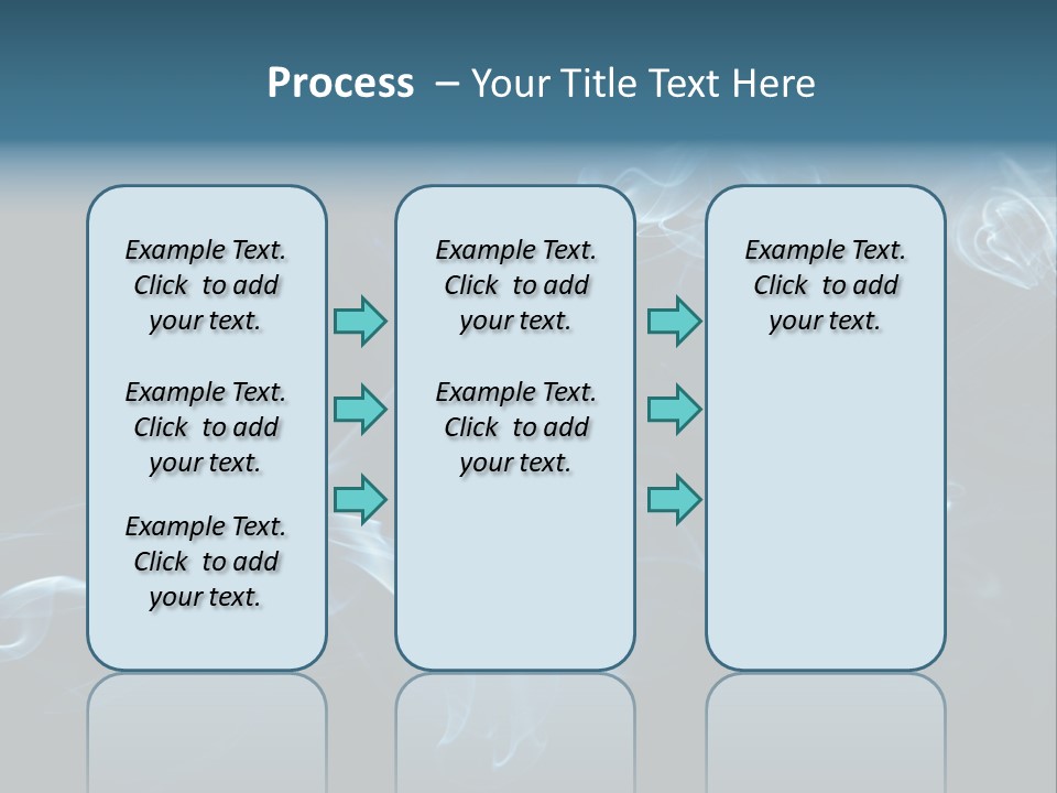 A Blue Smoke Powerpoint Presentation PowerPoint Template