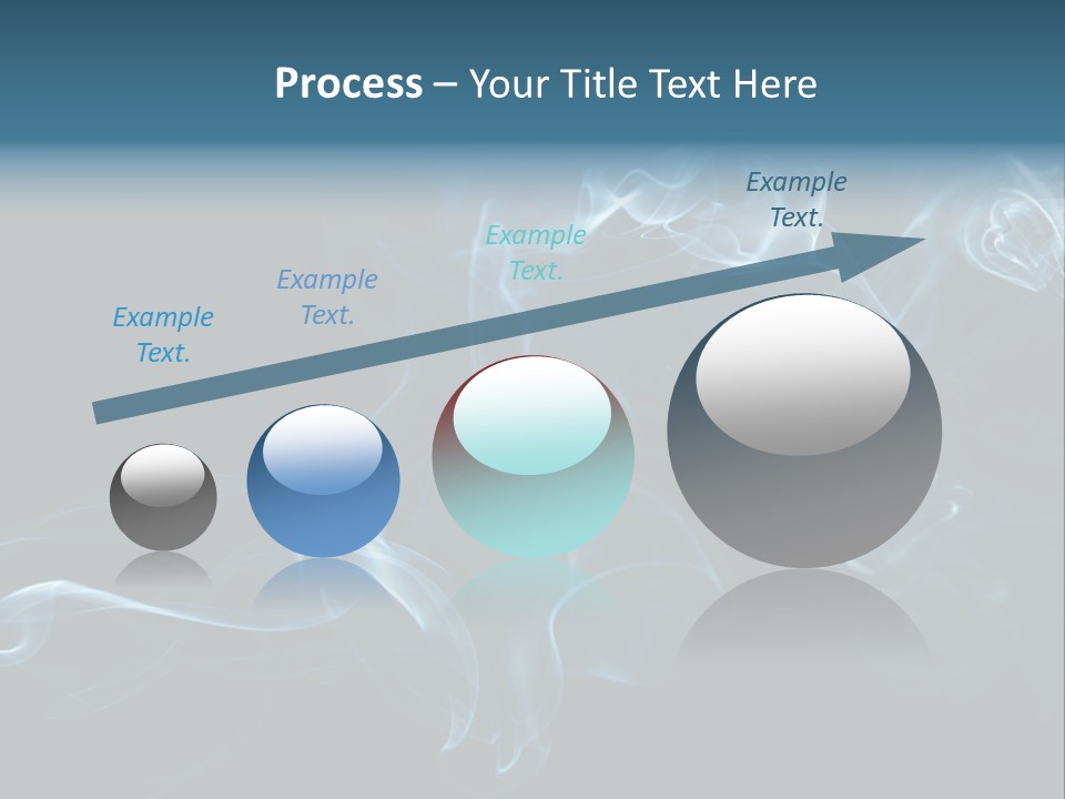 A Blue Smoke Powerpoint Presentation PowerPoint Template