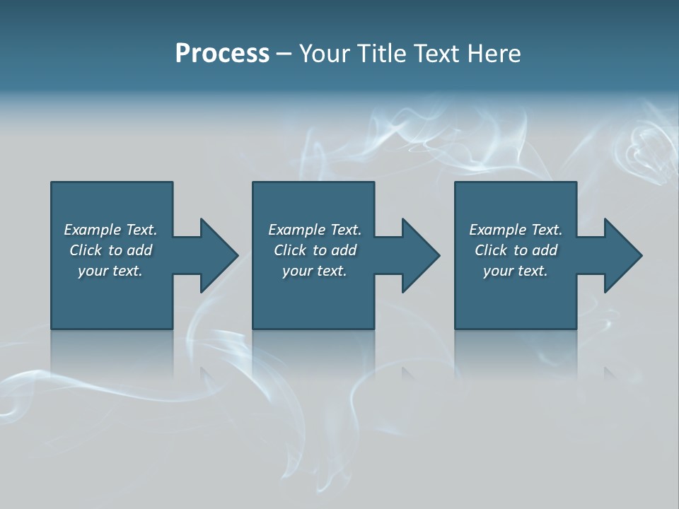 A Blue Smoke Powerpoint Presentation PowerPoint Template
