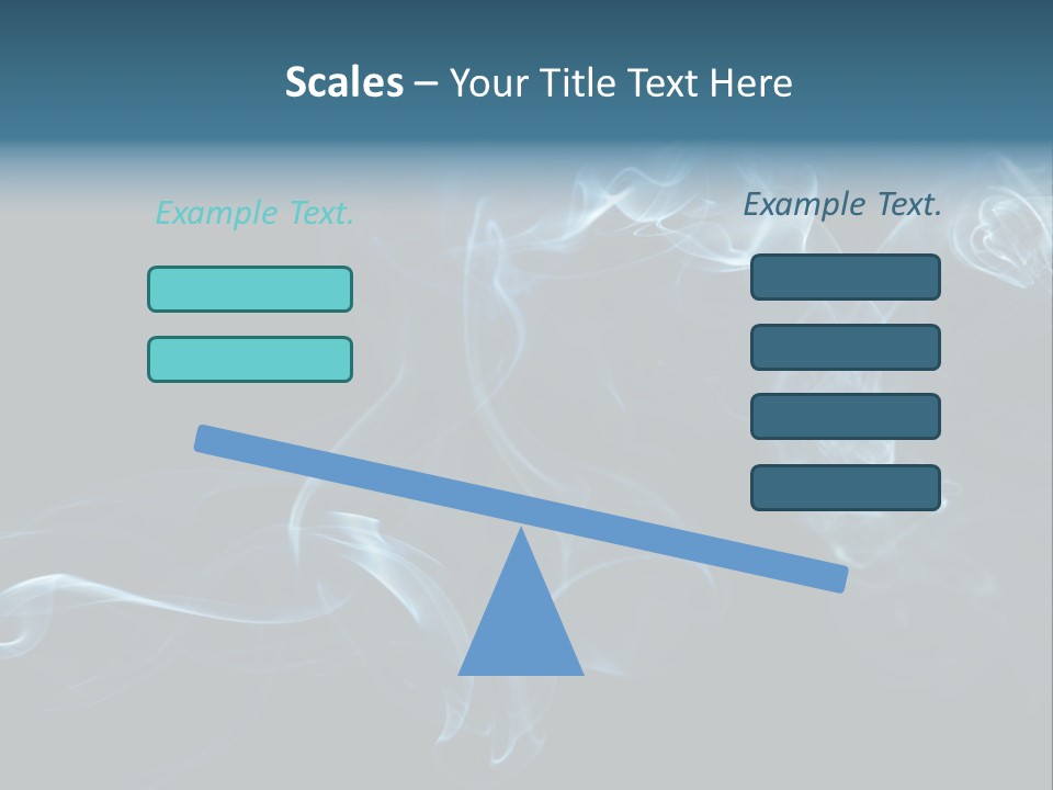 A Blue Smoke Powerpoint Presentation PowerPoint Template