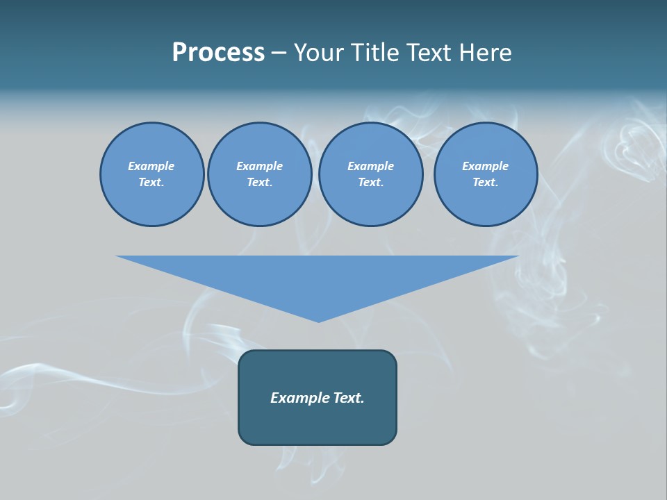 A Blue Smoke Powerpoint Presentation PowerPoint Template