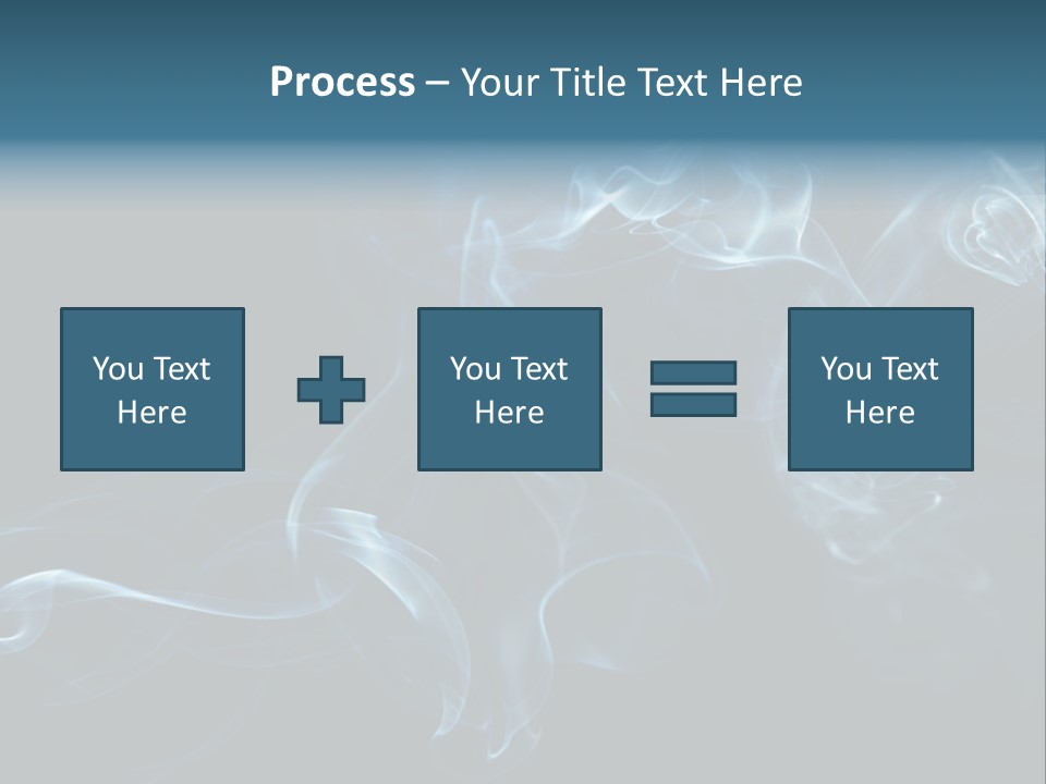 A Blue Smoke Powerpoint Presentation PowerPoint Template