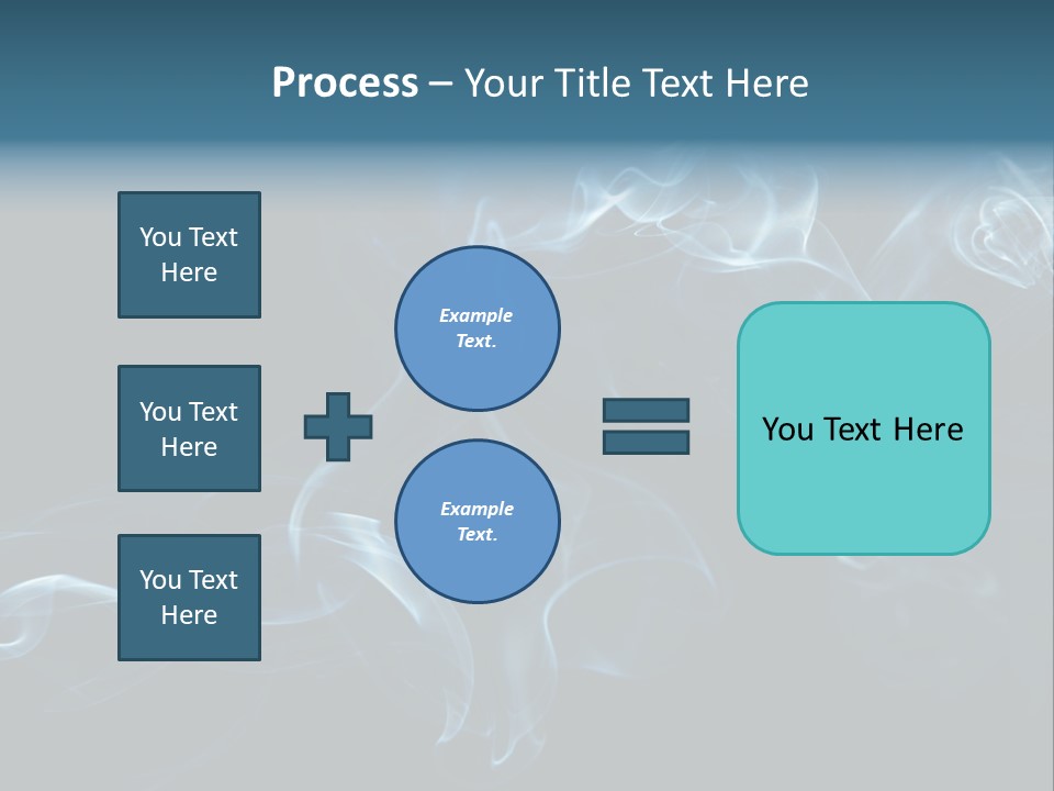 A Blue Smoke Powerpoint Presentation PowerPoint Template
