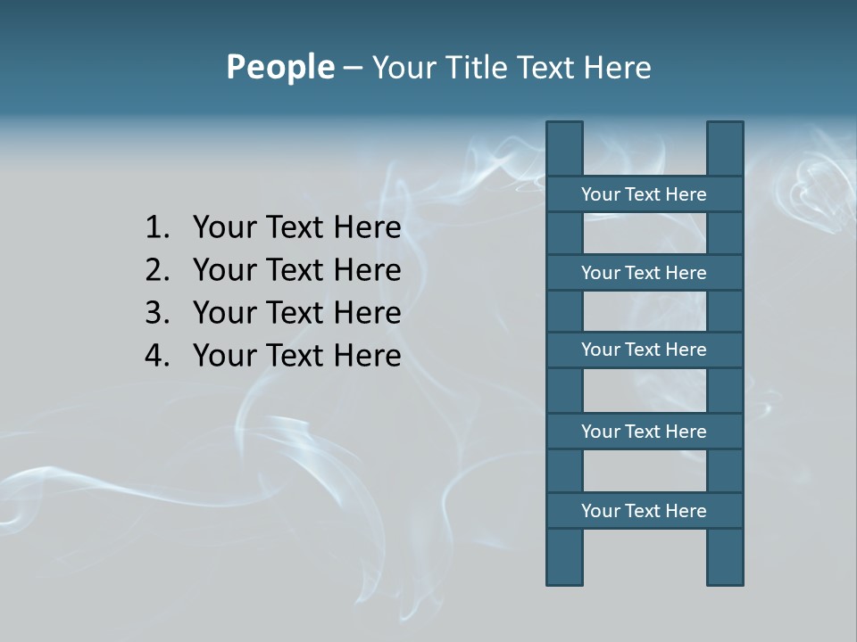 A Blue Smoke Powerpoint Presentation PowerPoint Template