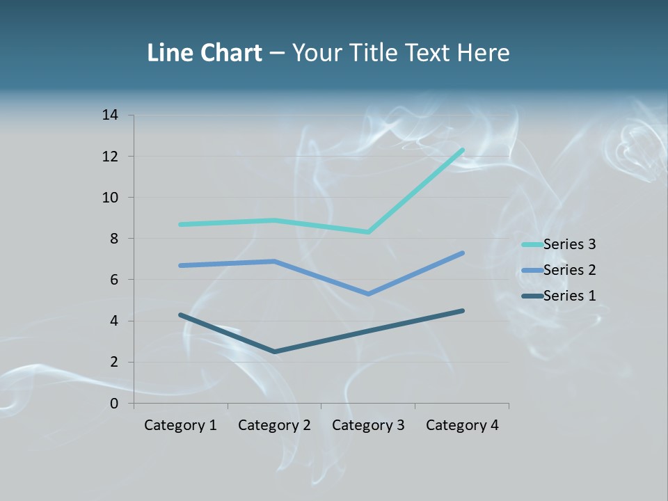 A Blue Smoke Powerpoint Presentation PowerPoint Template
