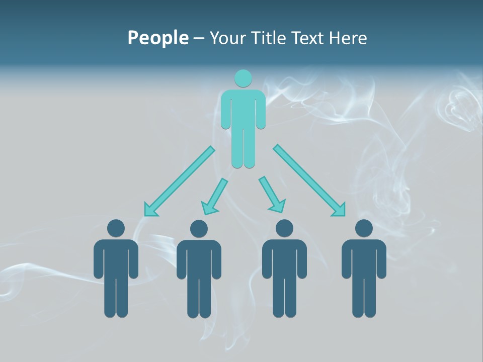 A Blue Smoke Powerpoint Presentation PowerPoint Template