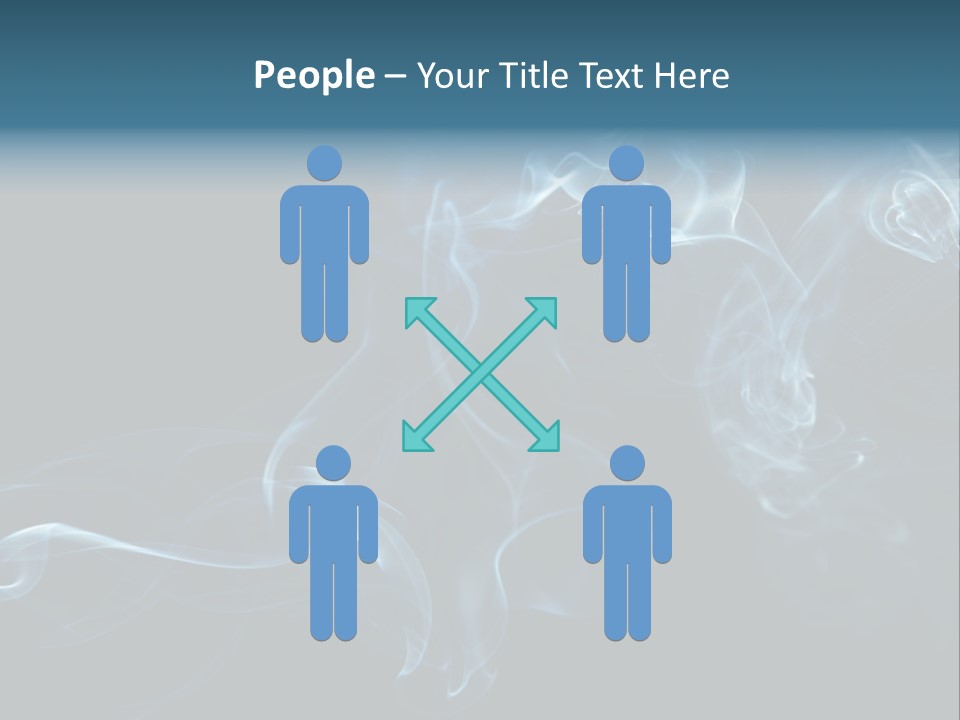 A Blue Smoke Powerpoint Presentation PowerPoint Template