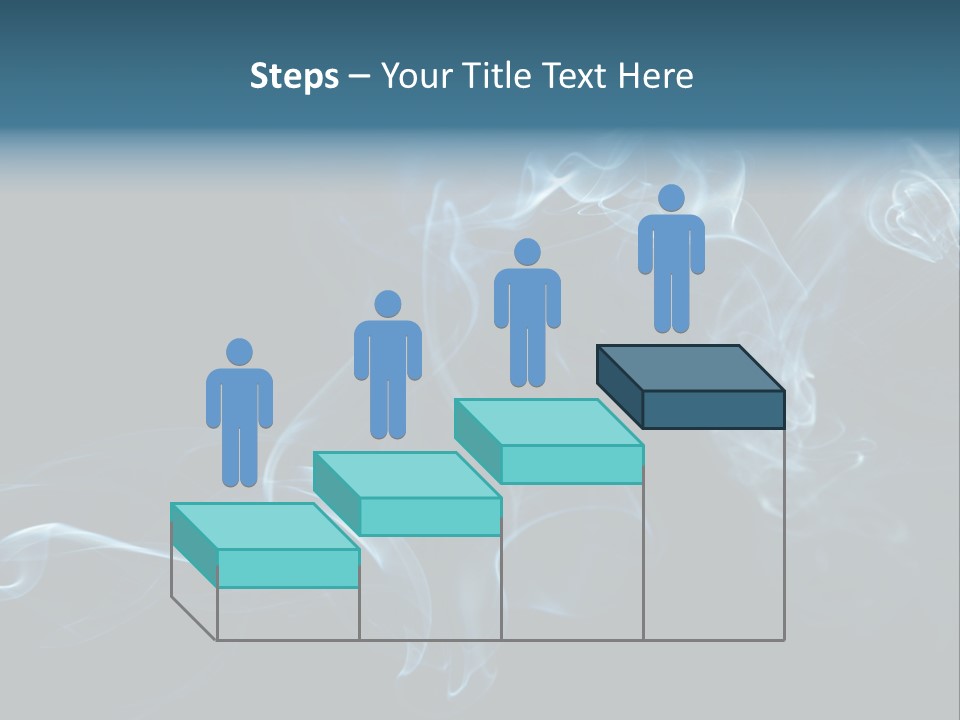 A Blue Smoke Powerpoint Presentation PowerPoint Template