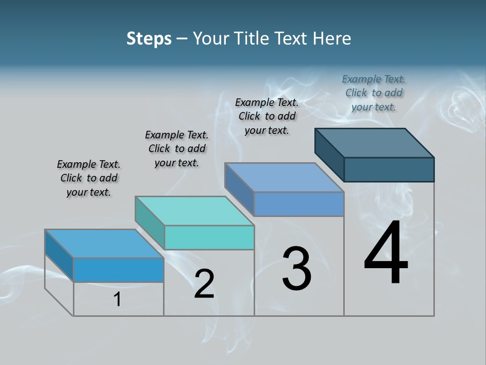 A Blue Smoke Powerpoint Presentation PowerPoint Template