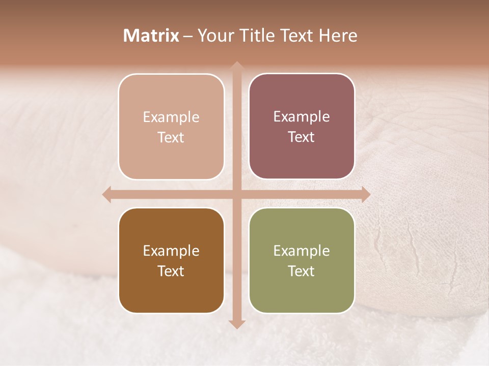 Toe Dry Closeup PowerPoint Template