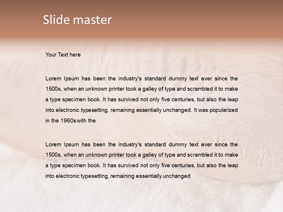 Toe Dry Closeup PowerPoint Template