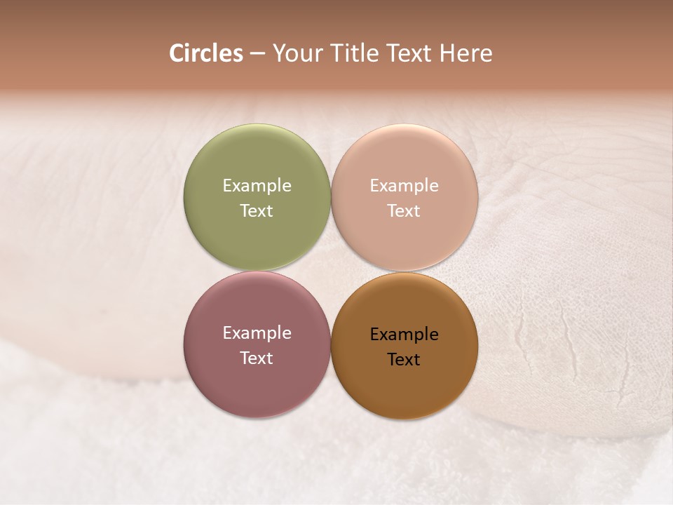 Toe Dry Closeup PowerPoint Template