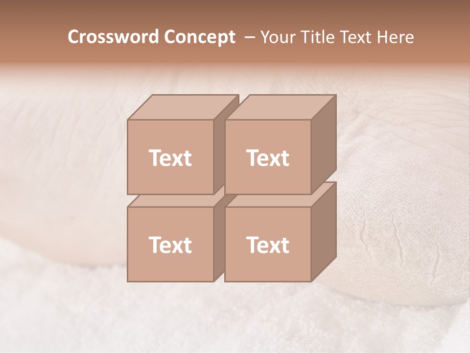 Toe Dry Closeup PowerPoint Template