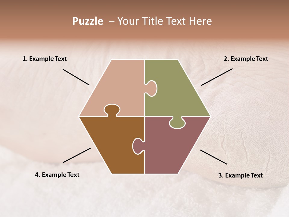 Toe Dry Closeup PowerPoint Template