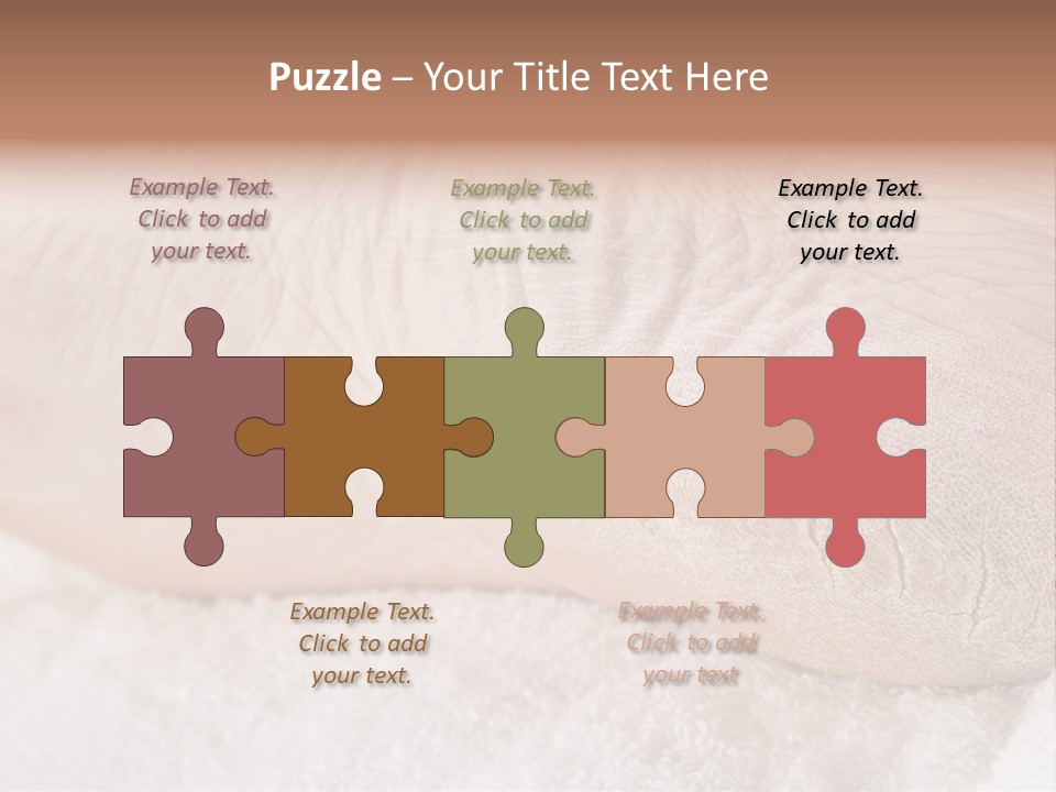 Toe Dry Closeup PowerPoint Template