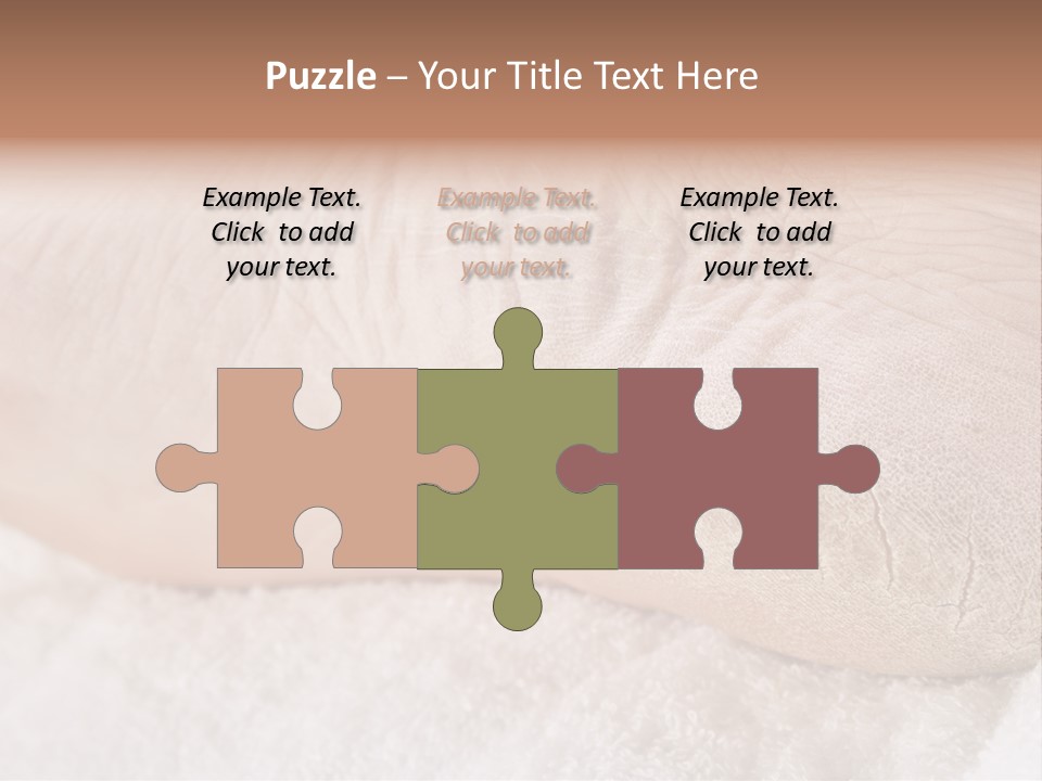 Toe Dry Closeup PowerPoint Template