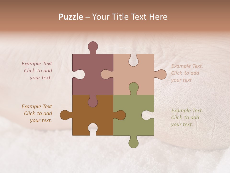 Toe Dry Closeup PowerPoint Template