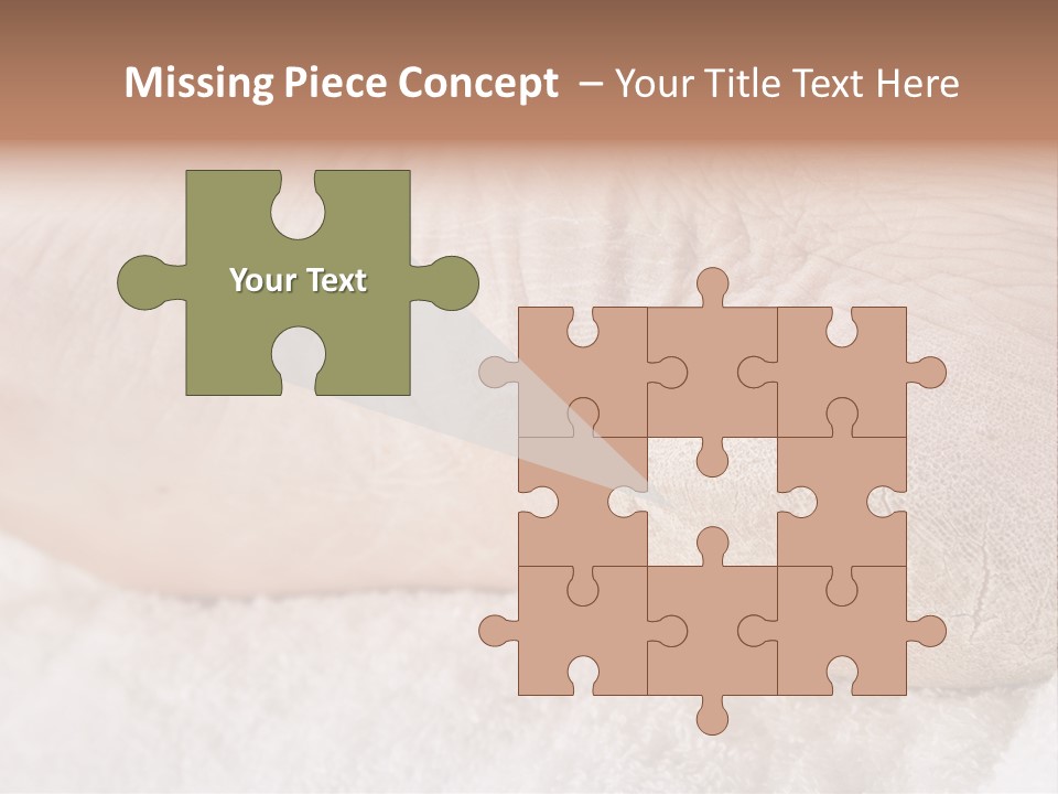 Toe Dry Closeup PowerPoint Template