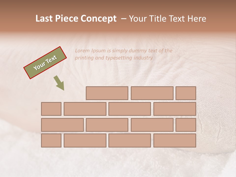 Toe Dry Closeup PowerPoint Template