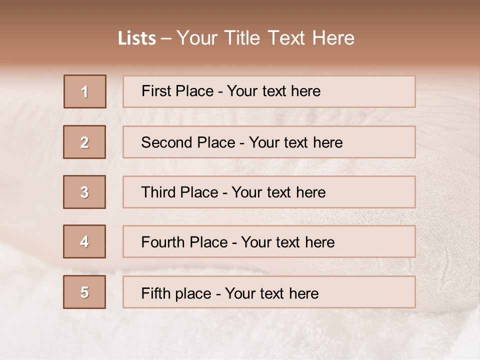 Toe Dry Closeup PowerPoint Template